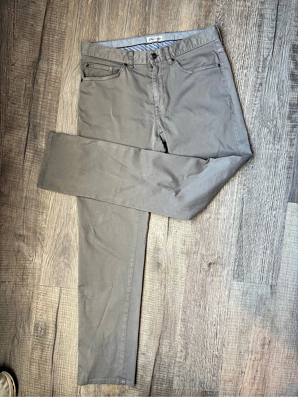 Peter Millar Men's Gray Chinos Waist 32